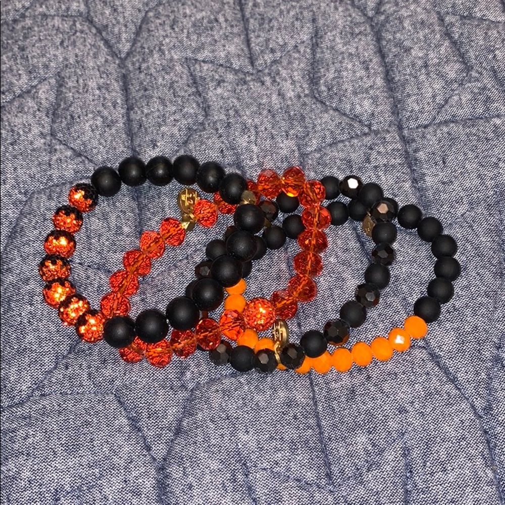ORANGE AND BLACK ERIMISH BRACELETS
